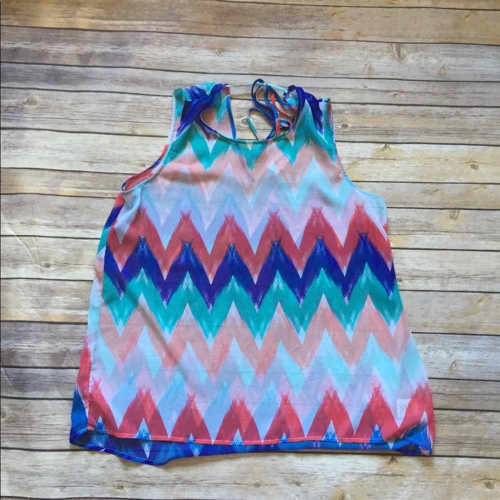 Colorful Chevron tunic.